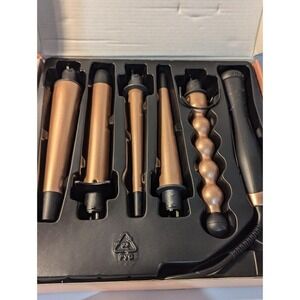 5 in 1‎ Hair Curling Iron Wand Set Interchangeable Barrels, Wave Curling Iron